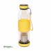 بطری دمنوش شیشه ای  550  میل زرد
