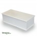 جعبه چوبی پذیرایی مستطیلی سفید (حاوی دمنوش)